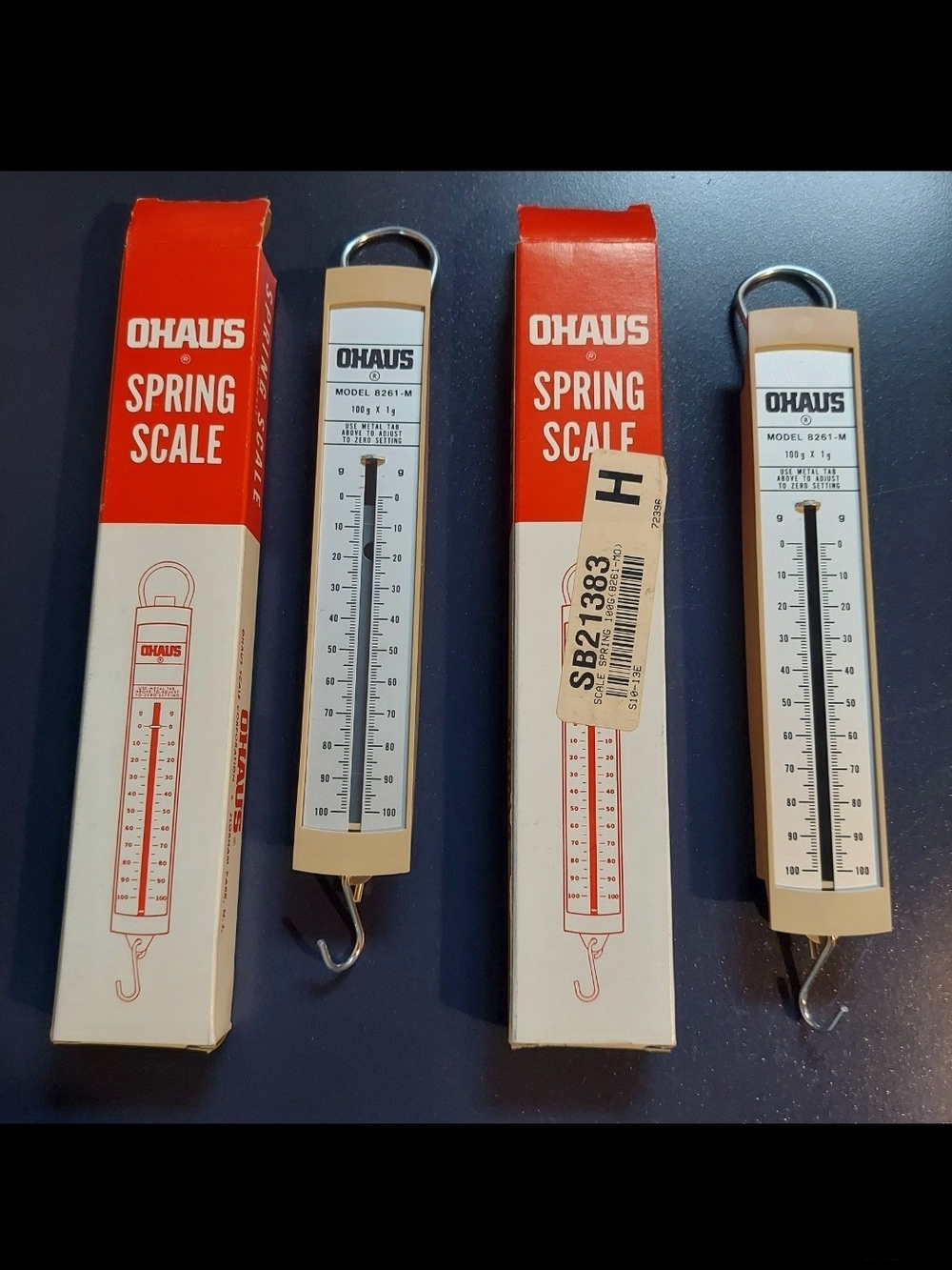 NEW OHAUS Versatile Vintage Spring Scales with Hook, Model 8261M in original box